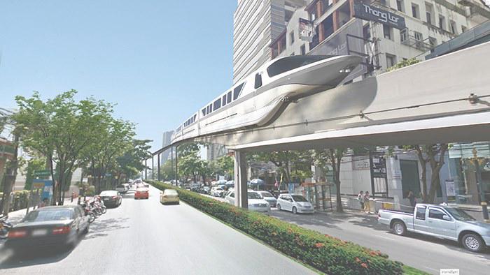 รถไฟฟ้าสายสีเทา ร่างใหม่ของรถโดยสารด่วนพิเศษ BRT