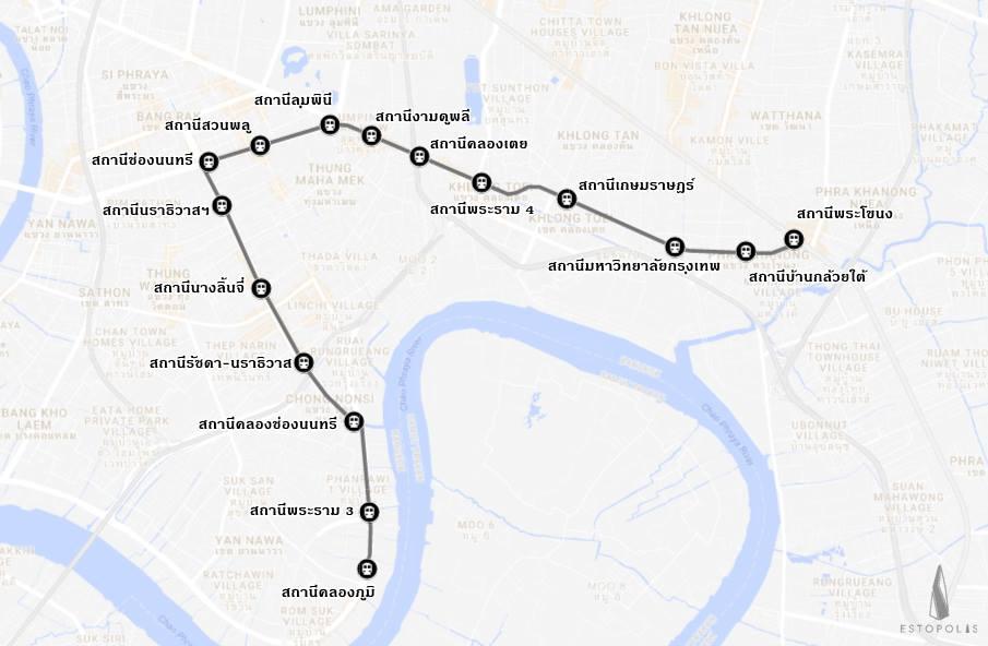 รถไฟฟ้าสายสีเทา ร่างใหม่ของรถโดยสารด่วนพิเศษ BRT