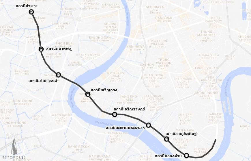 รถไฟฟ้าสายสีเทา ร่างใหม่ของรถโดยสารด่วนพิเศษ BRT