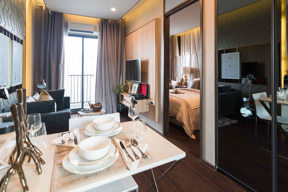 ห้องตัวอย่างจากโครงการ C เอกมัย ไม่ได้ติดตั้งประตู