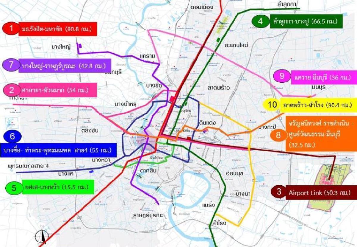แผนที่ รถไฟฟ้า BTS ส่วนต่อขยาย สายสีเขียว