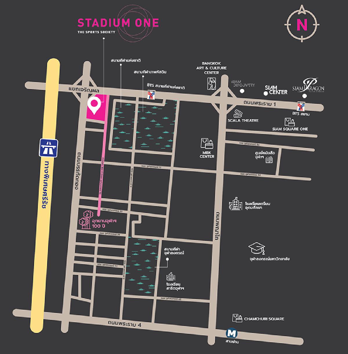 แผนที่ Stadium One