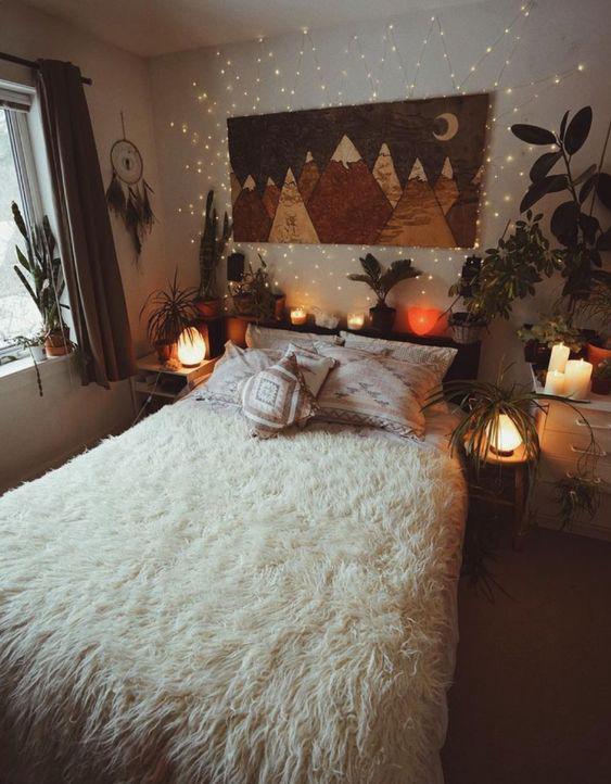 แบบห้องนอนน่ารักๆ สไตล์ cozy ที่สามารถเพิ่มความอบอุ่น นุ่มนวลด้วยแสงเทียน