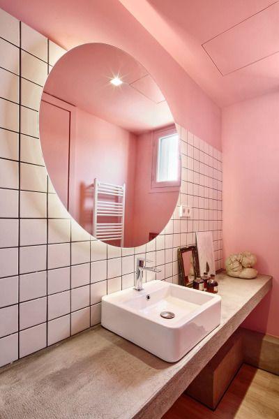 สีชมพูพาสเทล สามารถสร้างบรรยากาศให้ห้องน้ำดูสบาย น่าอยู่มากขึ้น