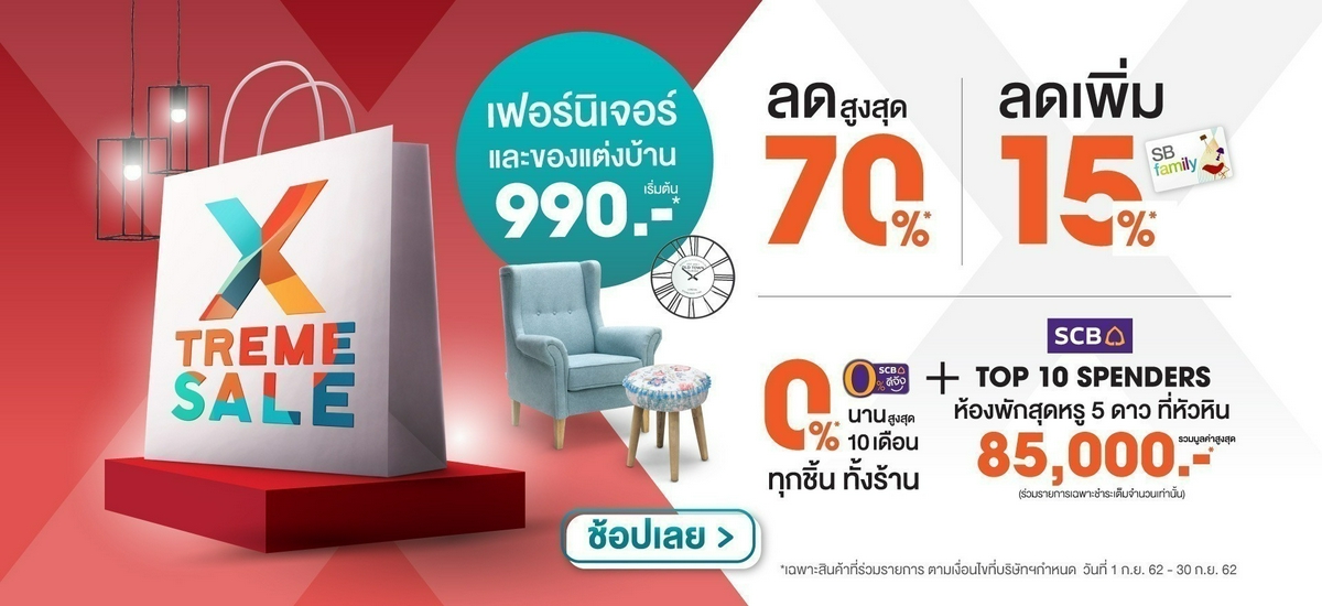 รวบรวมโปรโมชันเฟอร์นิเจอร์ ของแต่งบ้าน พลาดไม่ได้
