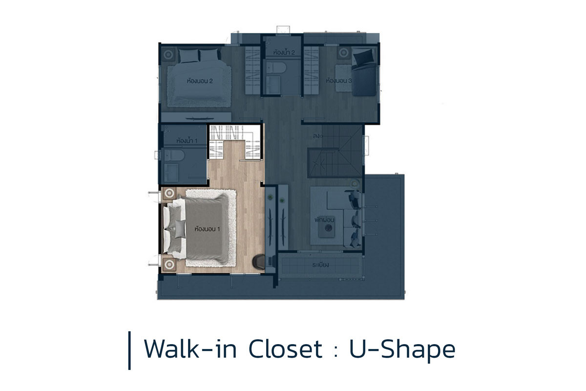 Walk-in-Closet-U-Shape