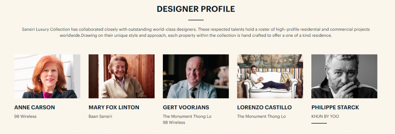 Sansiri Designer Profile