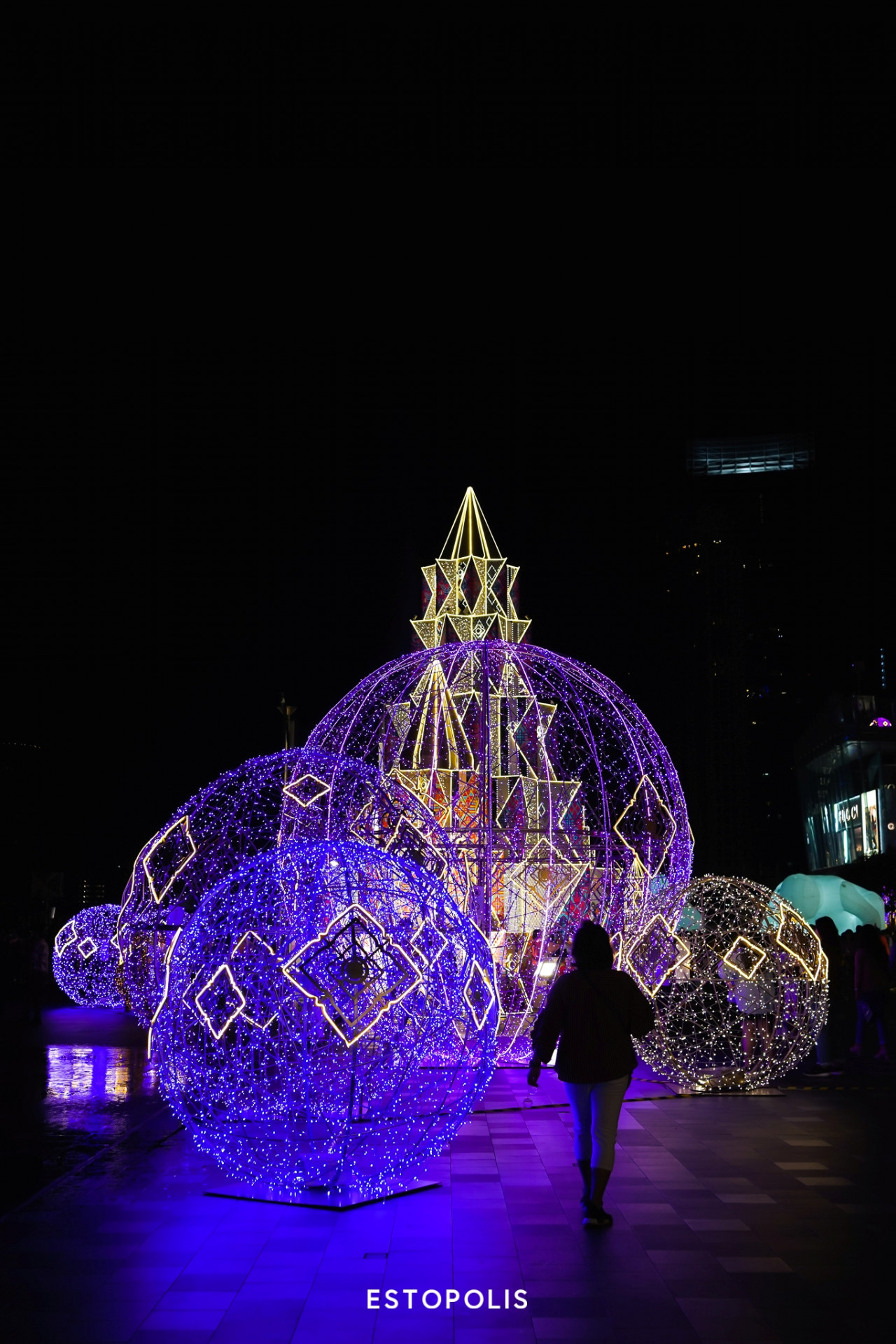 รีวิวเทศกาลงานไฟ ICONSIAM 2020 บอลไฟชั้นล่างฝั่งซ้าย Bangkok Illumination 2020 At ICONSIAM
