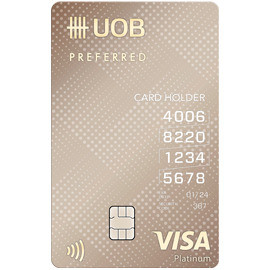 บัตรเครดิตเงินเดือน 15,000 ที่น่าสนใจปี 2564 UOB Preferred จากธนาคาร UOB