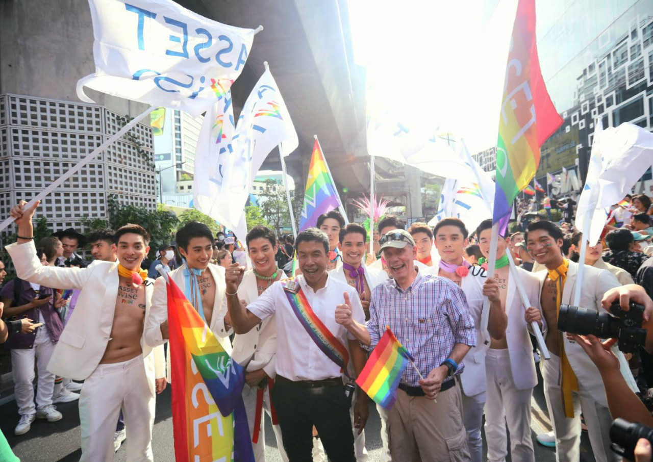 รูป แอสเซทไวส์ร่วมงานBangkok Pride 2023สนับสนุนความหลากหลายและเท่าเทียม