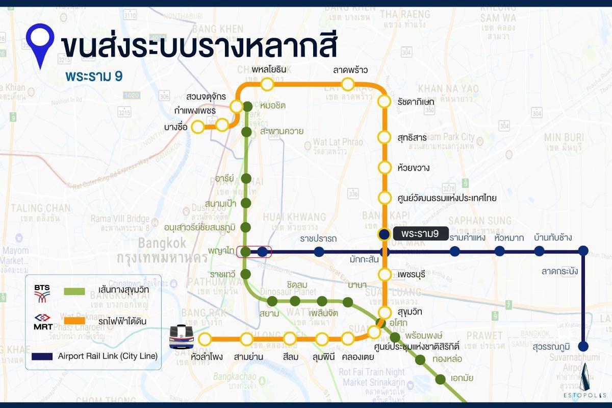 แผนที่สถานีรถไฟฟ้า