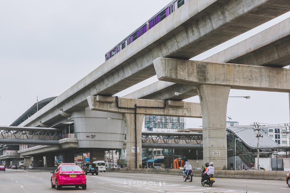 รถไฟฟ้าสายสีม่วง สถานีไทรม้า