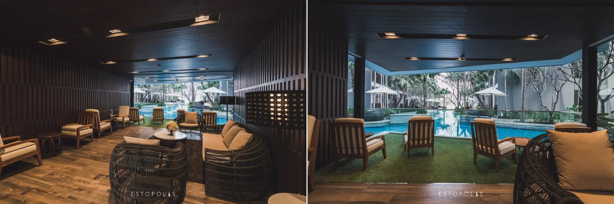 ล็อบบี้ในอาคาร C ของโครงการ Metro Luxe Riverfront รัตนาธิเบศร์