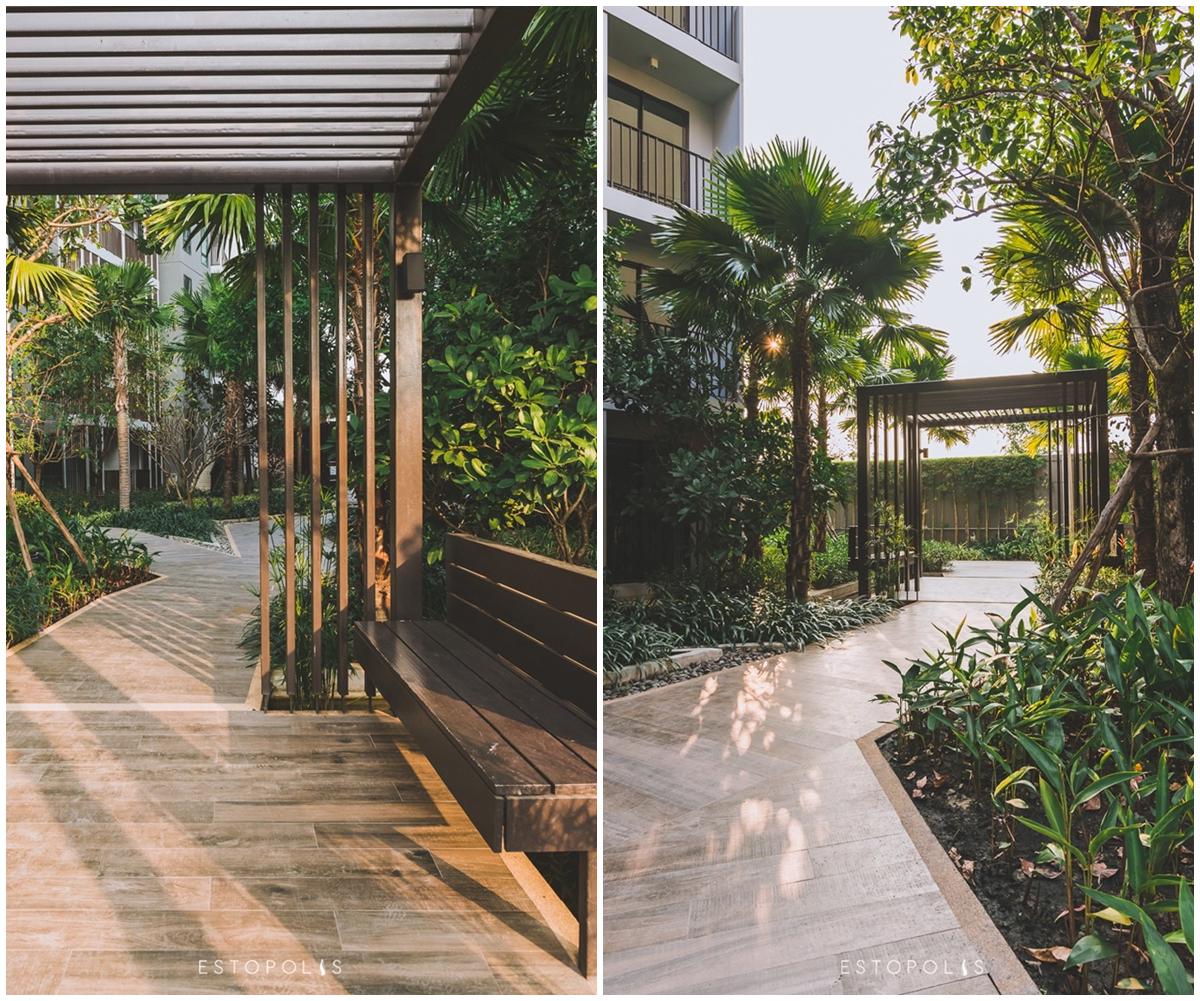 ทางเดินภายในคอนโด Metro Luxe Riverfront รัตนาธิเบศร์