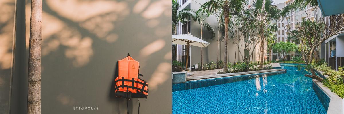 สระว่ายน้ำโครงการ Metro Luxe Riverfront รัตนาธิเบศร์