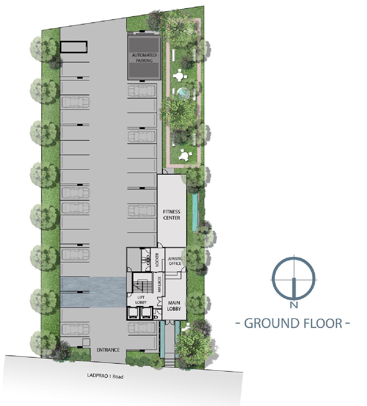 แผนผังอาคาร The Elegant ลาดพร้าว 1