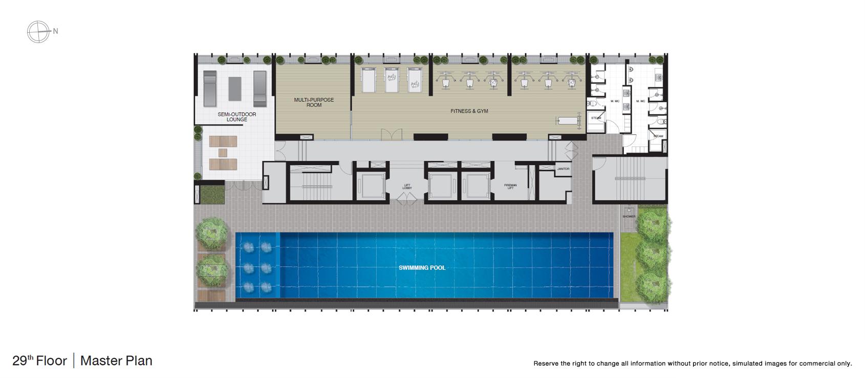 แปลนชั้นพื้นที่ส่วนกลางของโครงการ Noble BE33 Sukhumvit (โนเบิล บีเทอร์ตี้ทรี สุขุมวิท)