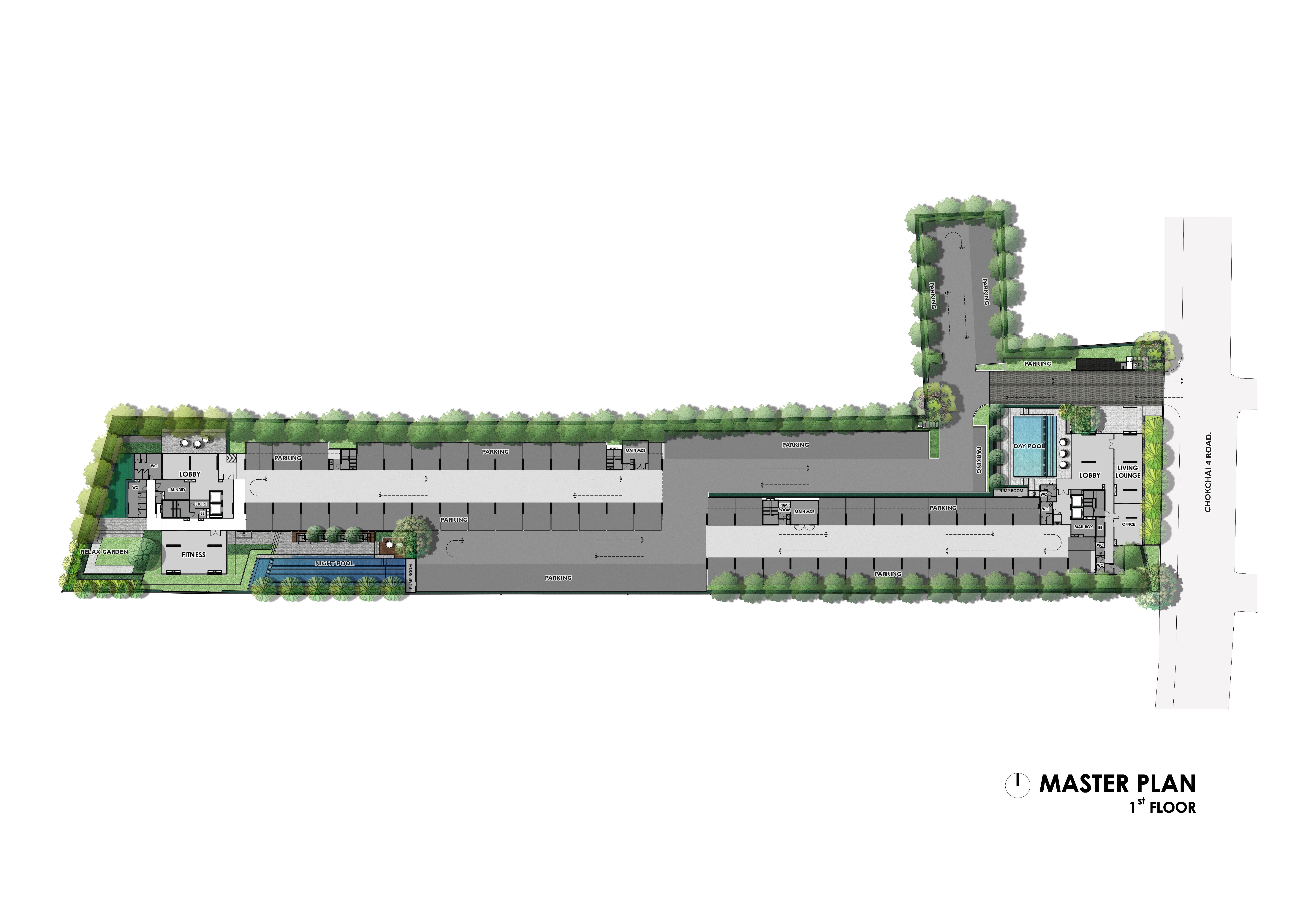 Master Plan โครงการ Plum Condo Chockchai 4 (พลัมคอนโด โชคชัย 4)