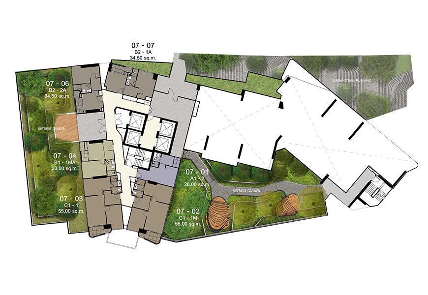 ชั้นที่ 7 ของคอนโด Ideo Mobi Asoke (ไอดีโอ โมบิน อโศก)