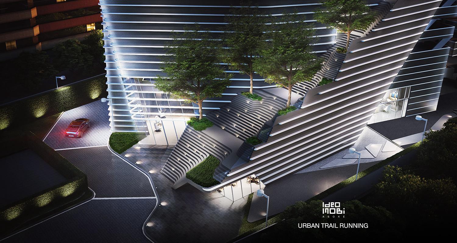 Urban Trail Running ของคอนโด Ideo Mobi Asoke