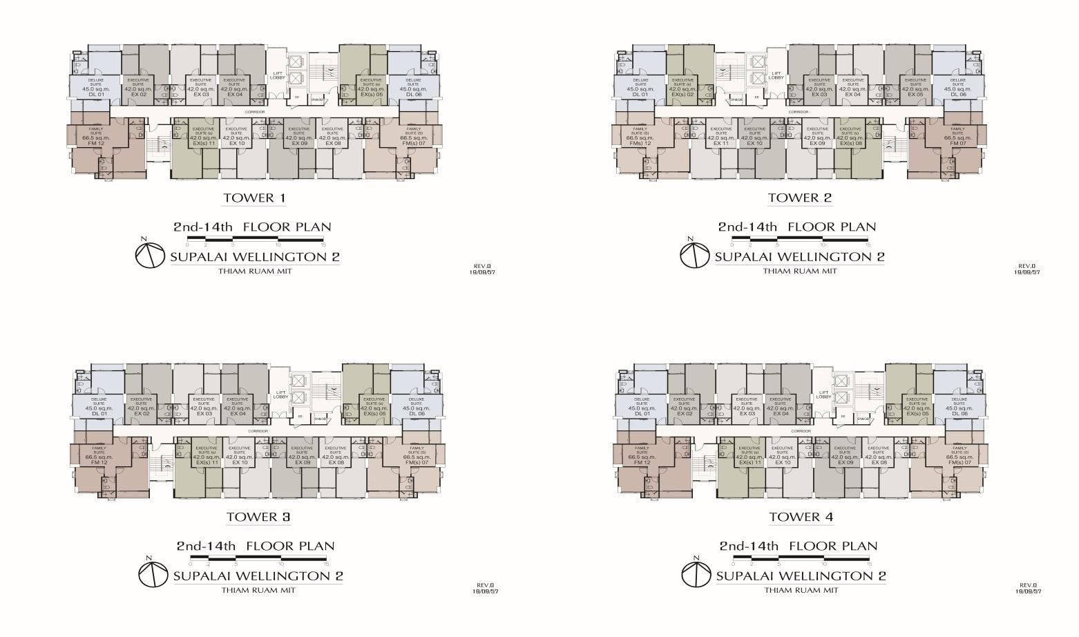 แผนผังอาคารคอนโดพร้อมอยู่ใกล้รถไฟฟ้า Supalai Wellington 2 (ศุภาลัย เวลลิงตัน 2)