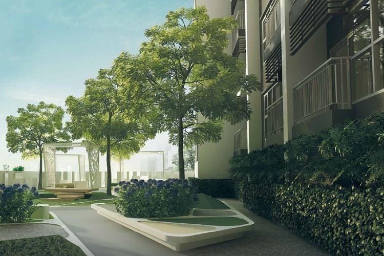 สวนหย่อมบนอาคาร B ของคอนโด Aspire Rama 9 (แอสปาย พระราม 9)