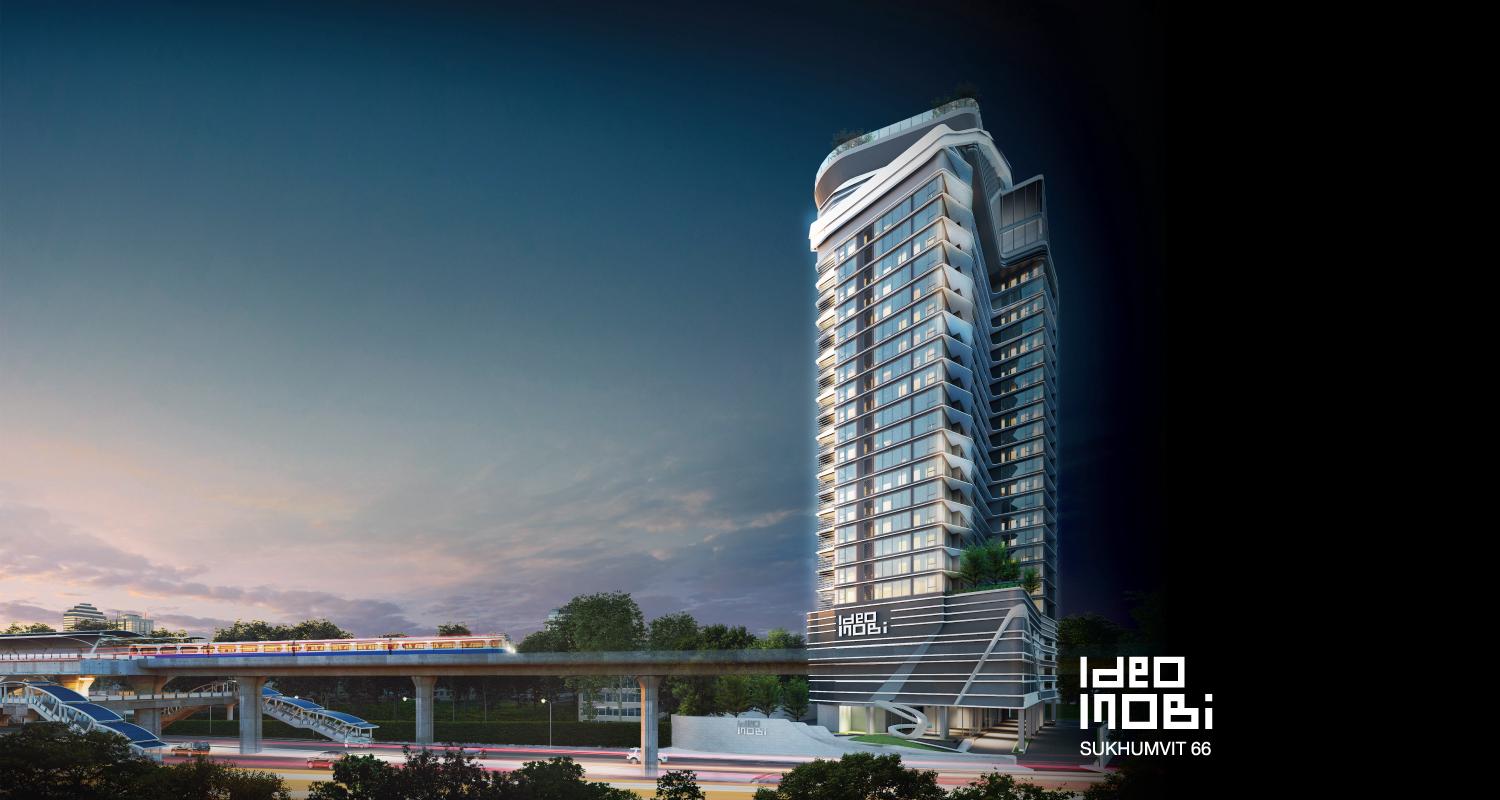 ภาพจำลองภาพรวมโครงการ Ideo Mobi Sukhumvit 66 (ไอดิโอ โมบิ สุขุมวิท 66)