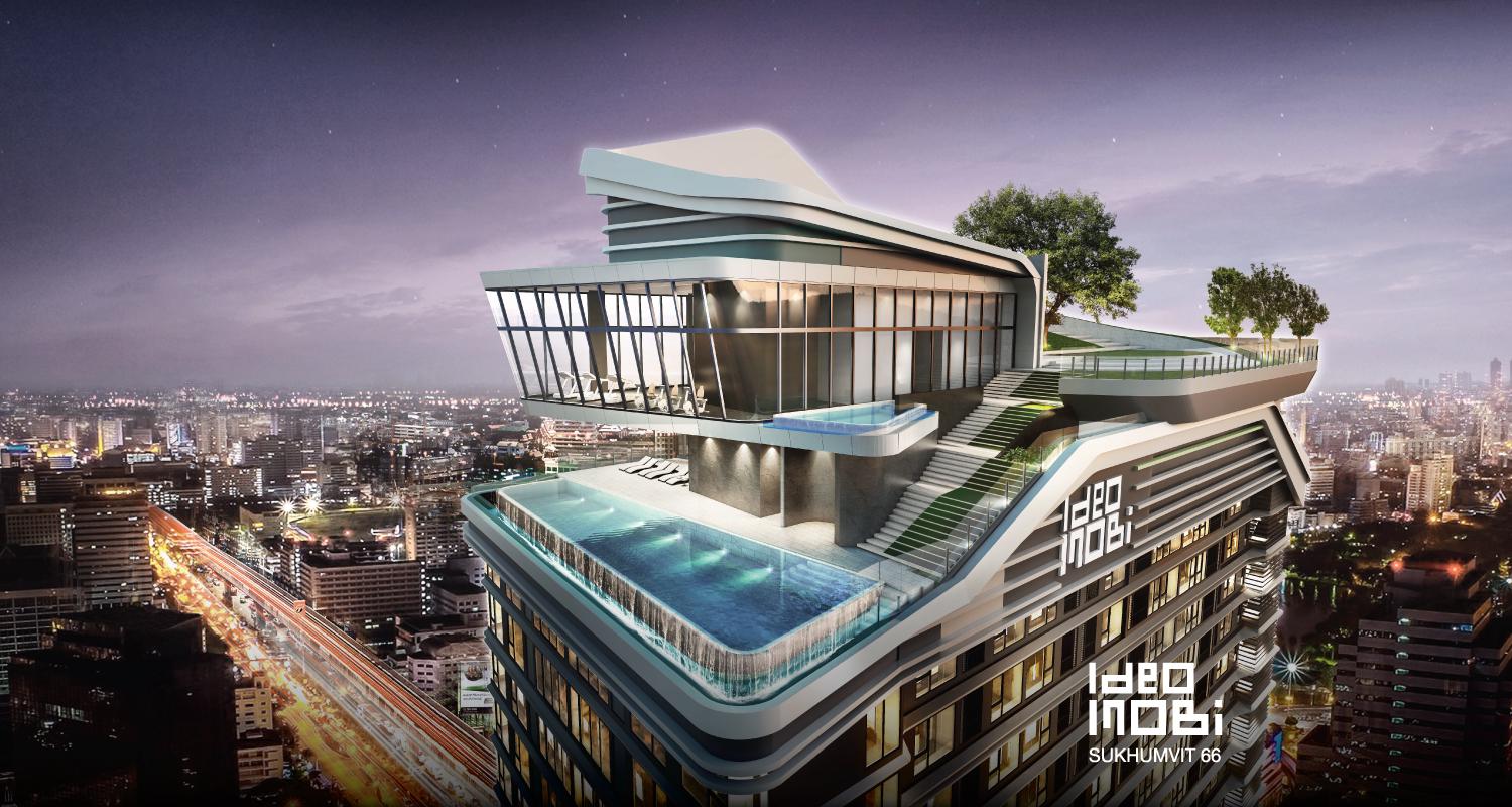 พื้นที่ส่วนกลางของโครงการ Ideo Mobi Sukhumvit 66 (ไอดิโอ โมบิ สุขุมวิท 66) คอนโดสุขุมวิท ติดรถไฟฟ้า