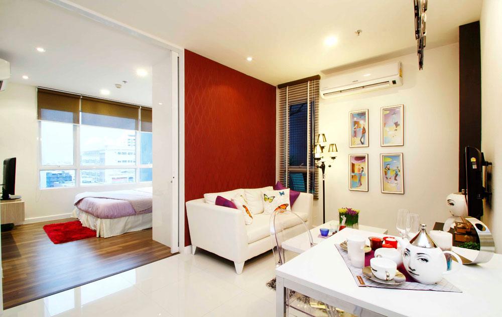 ตัวอย่างห้องพักอาศัยของคอนโดสุขุมวิท The Bloom Sukhumvit 71 (เดอะ บลูม สุขุมวิท 71)