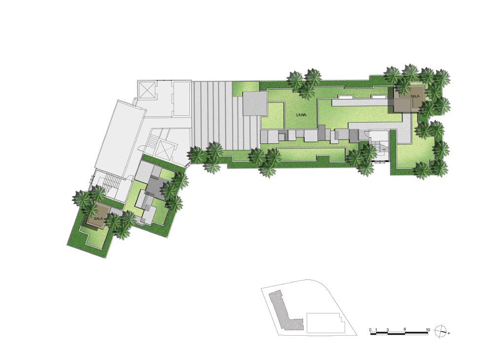 ชั้นบนสุดเป็น Roof Top ของคอนโด The Base Park West สุขุมวิท 77