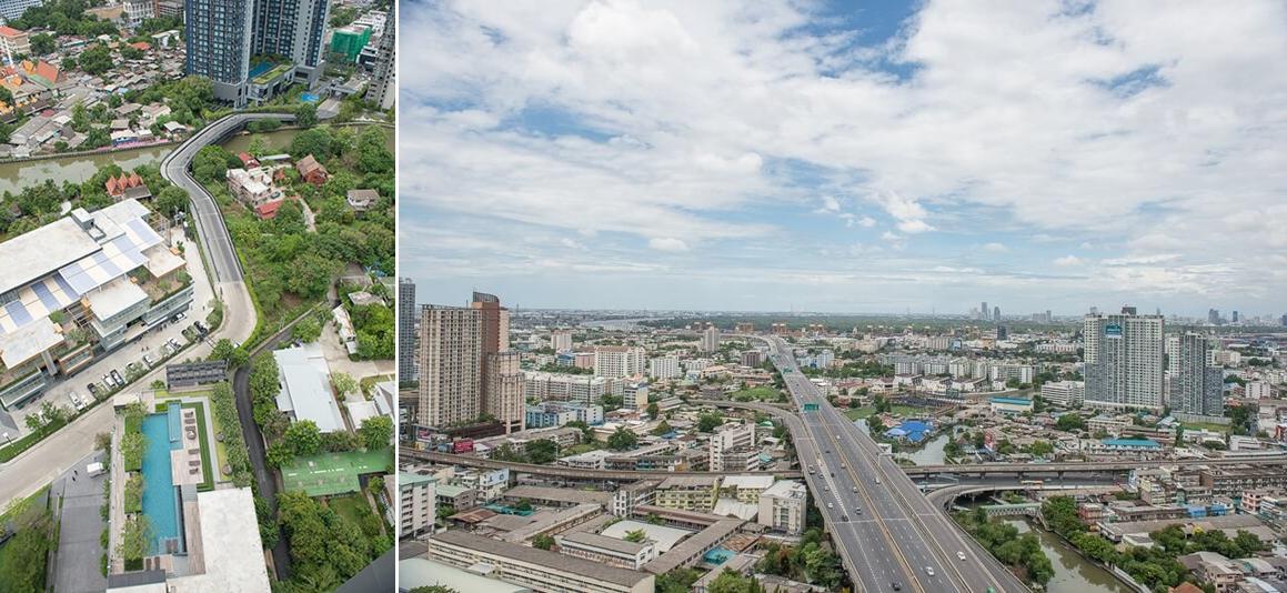 The Base Park West สุขุมวิท 77 มีจุดเด่นอยู่ที่วิวในมุมสูงที่สามารถ Take view ได้ทั้งวิวเมือง วิวแม่น้ำ และวิวธรรมชาติในระยะไกล