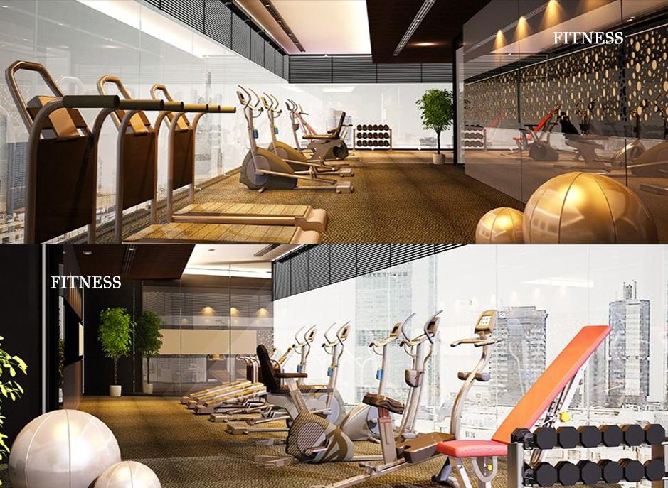 ห้องฟิตเนสของคอนโดใกล้รถไฟฟ้า h condo สุขุมวิท 43