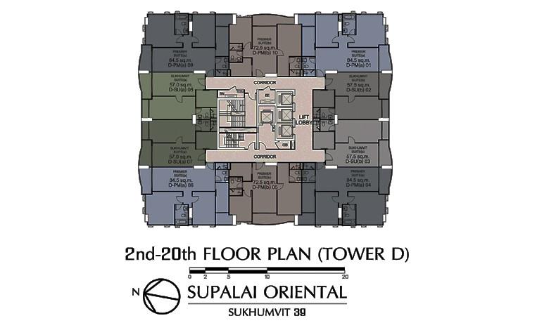 คอนโดหรู_กรุงเทพ_Supalai Oriental Sukhumvit 39 (ศุภาลัย โอเรียนทัล สุขุมวิท 39) อาคาร D ชั้น 2-20