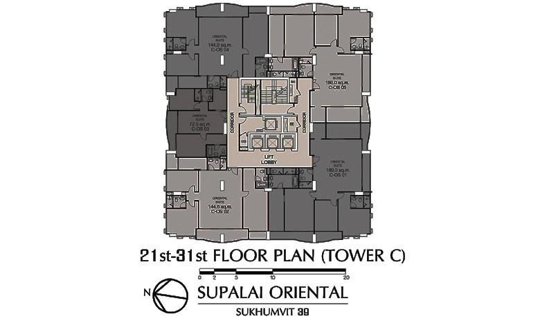 คอนโดหรู_กรุงเทพ_Supalai Oriental Sukhumvit 39 (ศุภาลัย โอเรียนทัล สุขุมวิท 39) อาคาร c ชั้น 21-31