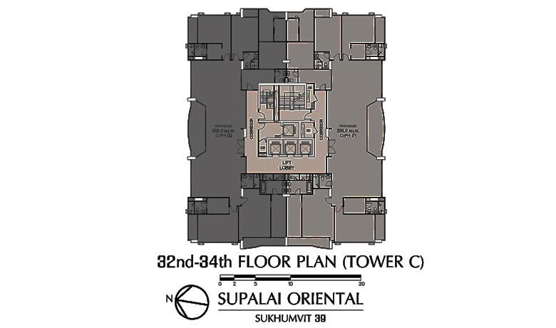 คอนโดหรู_กรุงเทพ_Supalai Oriental Sukhumvit 39 (ศุภาลัย โอเรียนทัล สุขุมวิท 39) อาคาร c ชั้น 32-34