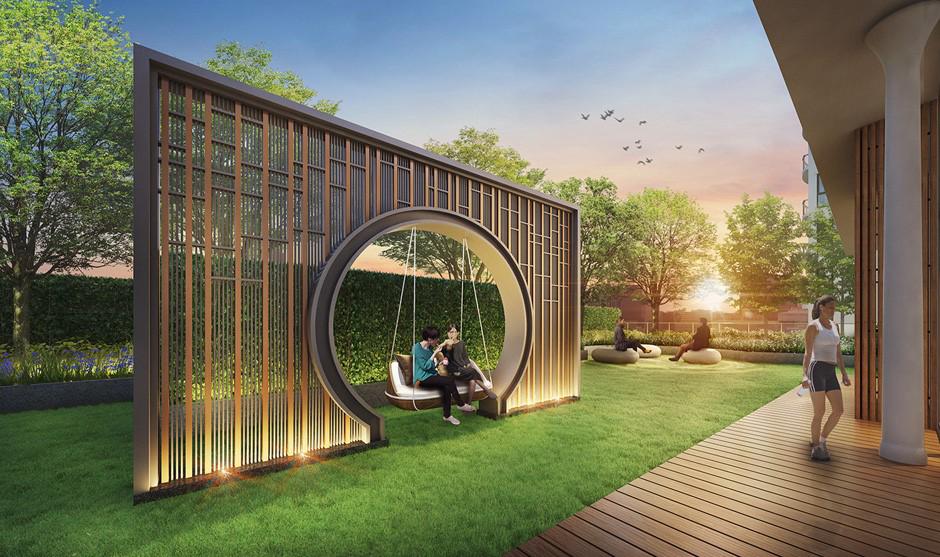 Moongate & Swing ของคอนโด Supalai Oriental Sukhumvit 39 (ศุภาลัย โอเรียนทัล สุขุมวิท 39)