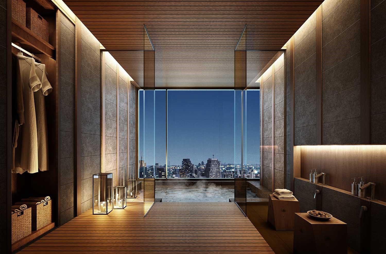 ไพรเวท ออนเซ็น ตั้งอยู่บริเวณชั้น 40 ของคอนโด คิว สุขุมวิท (Q Sukhumvit)