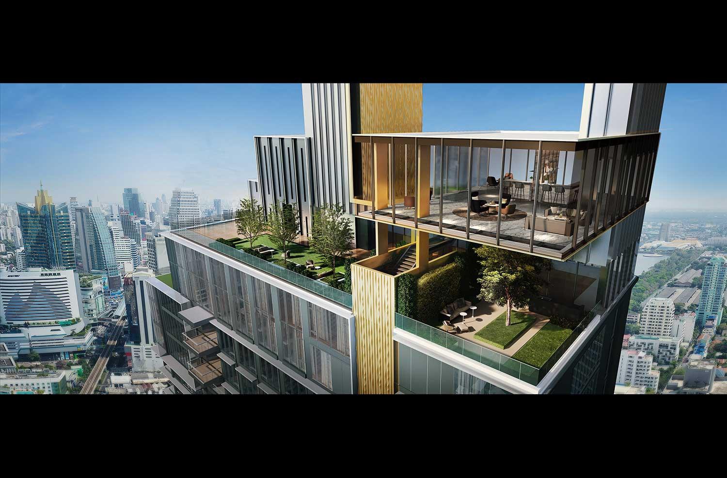 Sky Lounge ตั้งอยู่บริเวณชั้น 40 M ของคอนโด คิว สุขุมวิท (Q Sukhumvit)