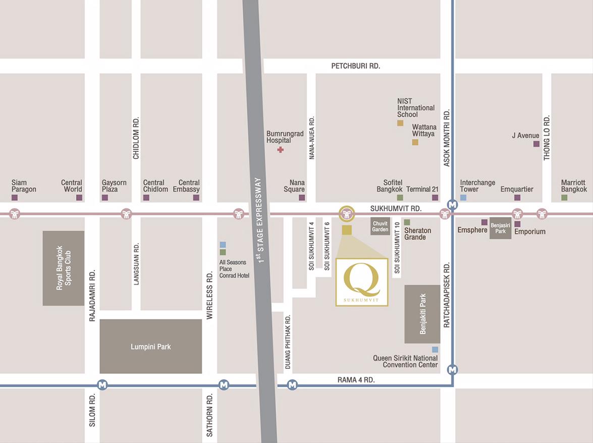 แผนที่โครงการ Q Sukhumvit (คิว สุขุมวิท)