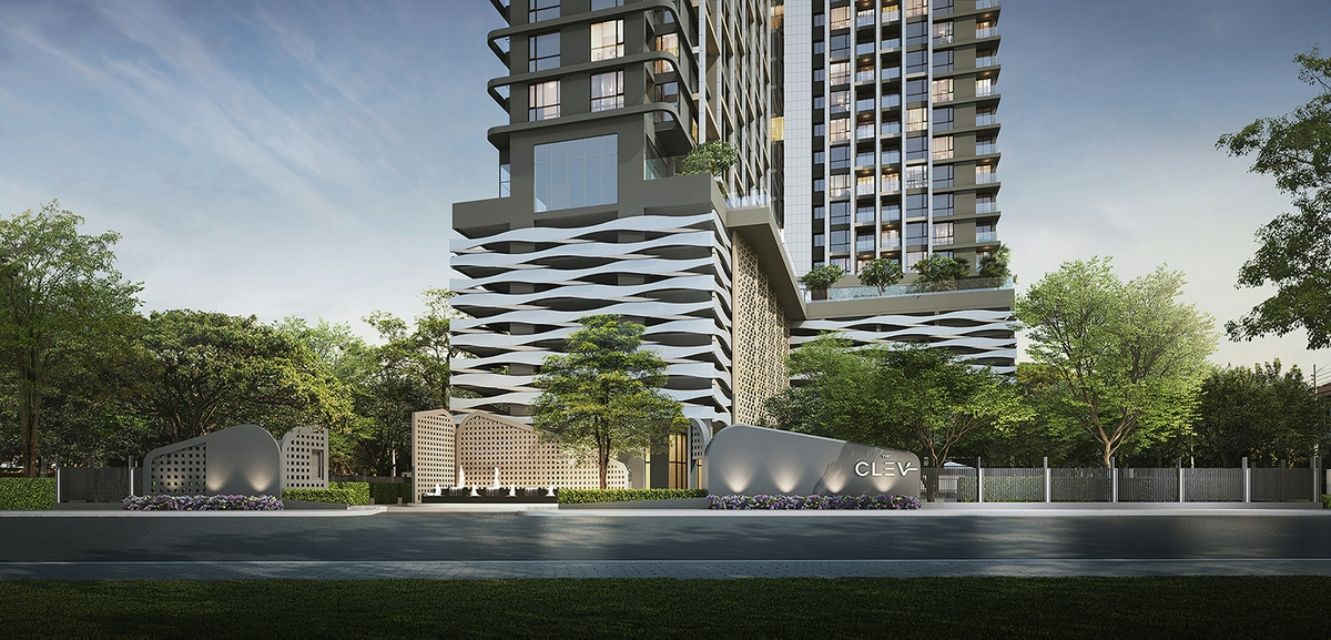 ภาพจำลองบรรยากาศ โครงการ The CLEV Riverline เจ้าพระยา-วงศ์สว่าง คอนโดใกล้ MRT สายสีม่วง