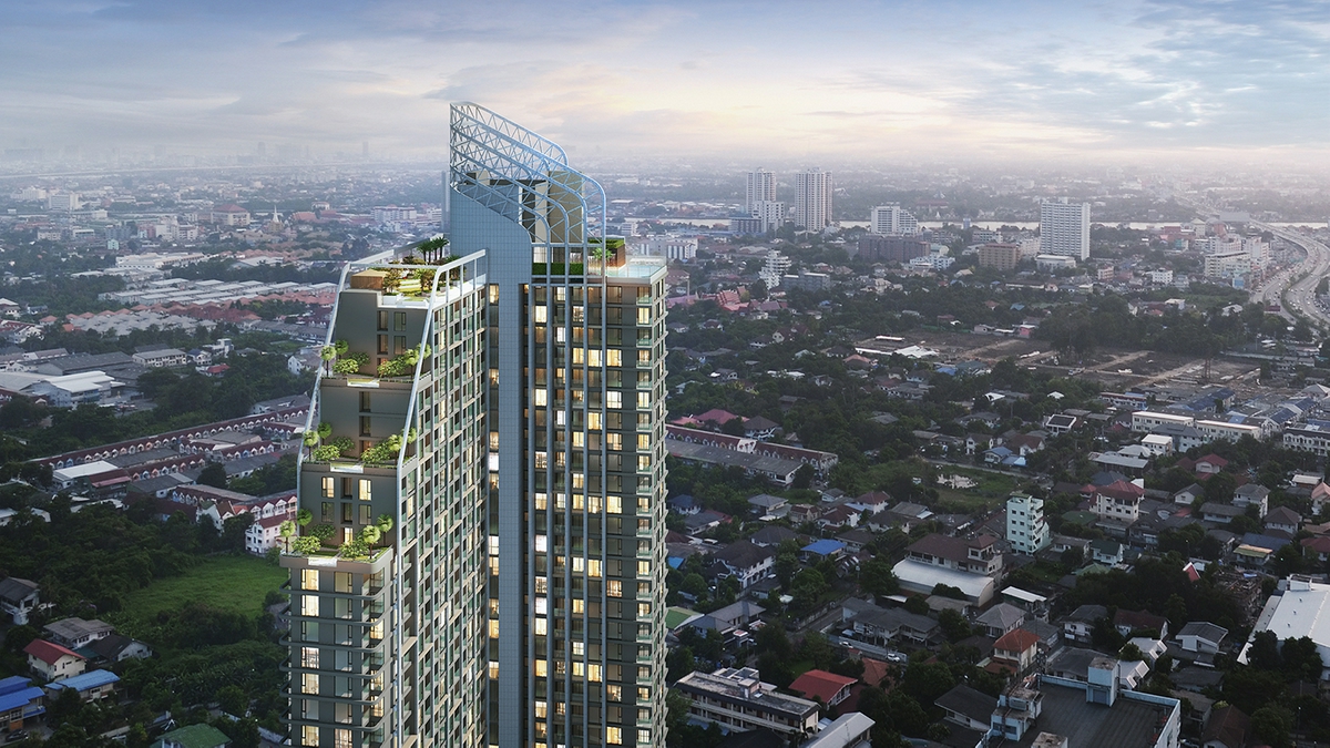 ภาพจำลองบรรยากาศ โครงการ The CLEV Riverline เจ้าพระยา-วงศ์สว่าง คอนโดใกล้ MRT สายสีม่วง
