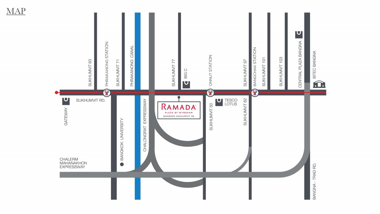 รามาดา พลาซา เรสซิเดนซ์ สุขุมวิท 48 Ramada Plaza Residence สุขุมวิท 48 คอนโดหรู โรงแรม ใกล้ BTS อ่อนนุช ที่พักวิวเมือง บริการระดับโรงแรม 5 ดาว