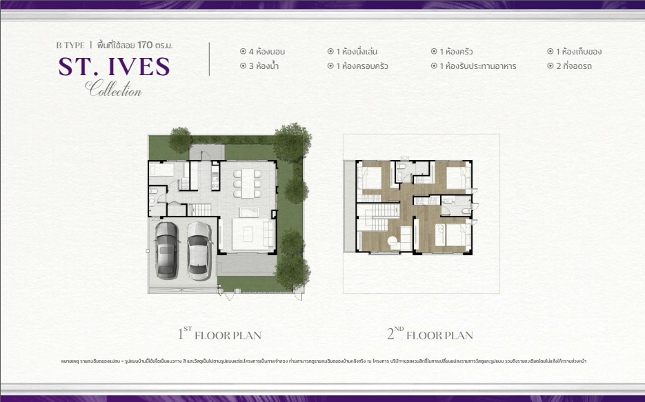 รีวิว บารานี บลิซ รังสิต คลอง 3 Baranee Bliss Rangsit Khlong 3_แบบบ้าน ST Ives