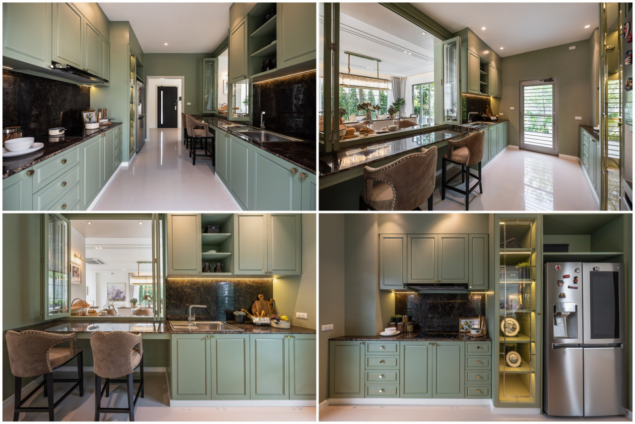 รีวิว บารานี บลิซ รังสิต คลอง 3 Baranee Bliss Rangsit Khlong 3_รีวิวแบบบ้าน Richmond ครัวปิด ต่อเติมได้