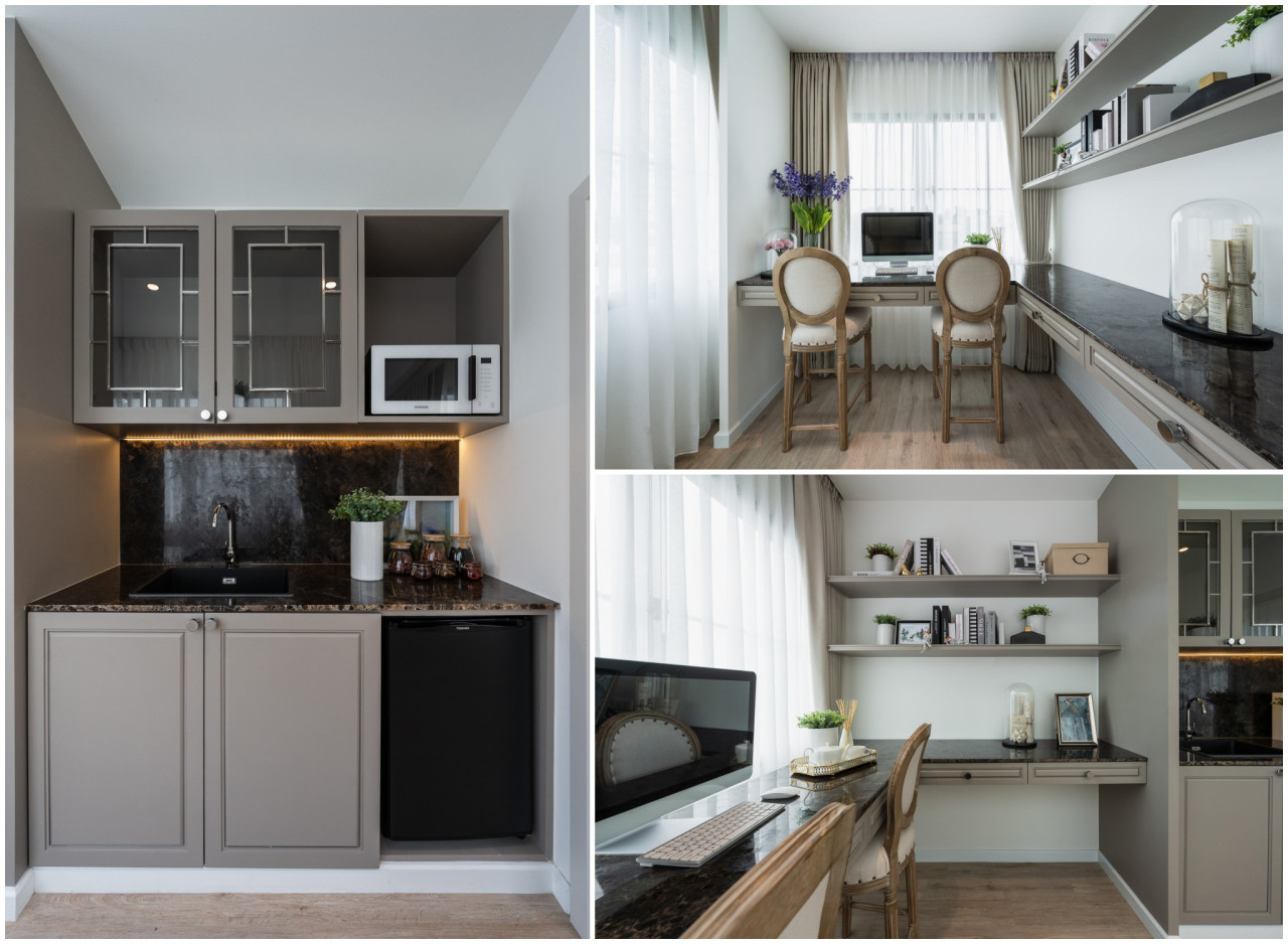 รีวิว บารานี บลิซ รังสิต คลอง 3 Baranee Bliss Rangsit Khlong 3_รีวิวแบบบ้าน Richmond โซน Pantry ที่ Family Area ชั้น 2