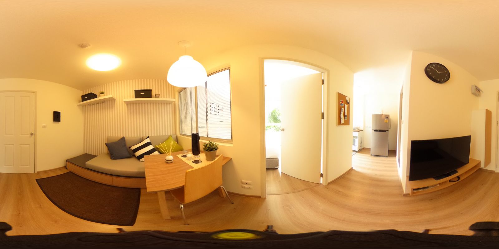 ภาพ 360 องศาของห้องนั่งเล่น